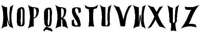 TheHorror Font UPPERCASE