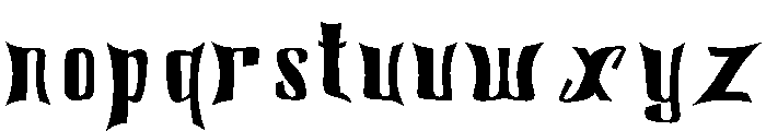TheHorror Font LOWERCASE