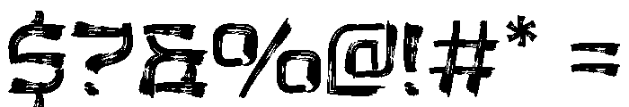 TheLastShuriken-Rough Font OTHER CHARS