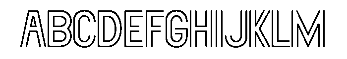 TheMarilandQuiteStencil-Reg Font UPPERCASE