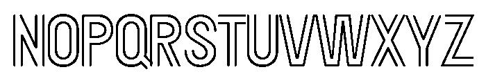 TheMarilandQuiteStencil-Reg Font UPPERCASE