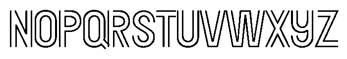 TheMarilandQuiteStencil-Reg Font LOWERCASE