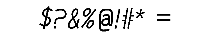 TheRegularType Font OTHER CHARS