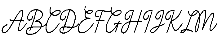 TheRoughtery-Regular Font UPPERCASE