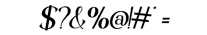 TheSanchezMonthly-Regular Font OTHER CHARS