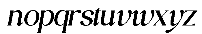 TheSanchezMonthly-Regular Font LOWERCASE