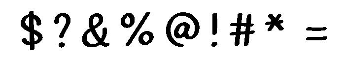 TheSundayCottageSans-Regular Font OTHER CHARS