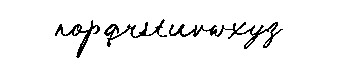 TheSundayCottageScript-Reg Font LOWERCASE