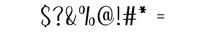 TheTogether Font OTHER CHARS
