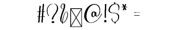 TheWedding Signature Font OTHER CHARS