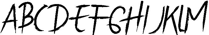 Theaterya Font UPPERCASE