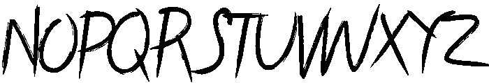 Theaterya Font UPPERCASE