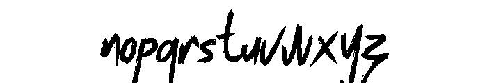Theaterya Font LOWERCASE