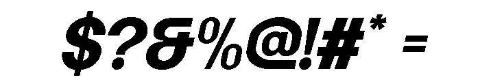 Thegora Italic Font OTHER CHARS