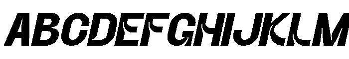 Thegora Italic Font UPPERCASE