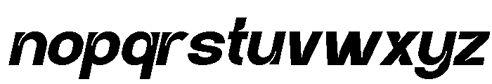 Thegora Italic Font LOWERCASE