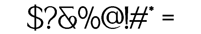 Thelion Regular Font OTHER CHARS