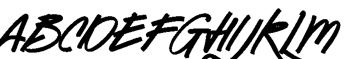 Theluse Font UPPERCASE