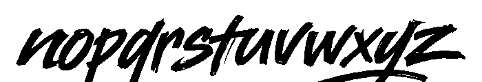 ThemileStuney Font LOWERCASE