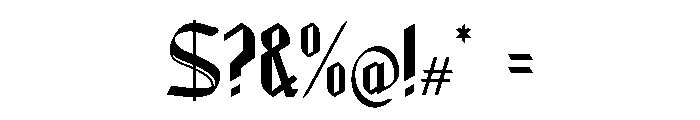 Thence Font OTHER CHARS