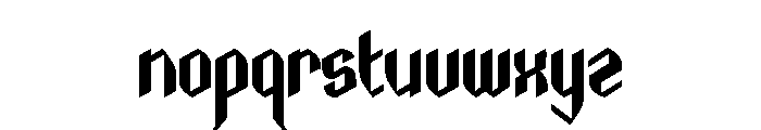 Thence Font LOWERCASE