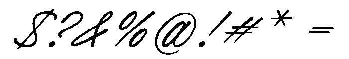 Theodore Hamilton Font OTHER CHARS
