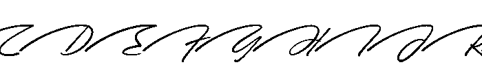 Theodore Hamilton Font UPPERCASE
