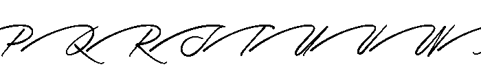 Theodore Hamilton Font UPPERCASE