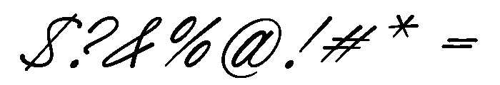 TheodoreHamilton Font OTHER CHARS