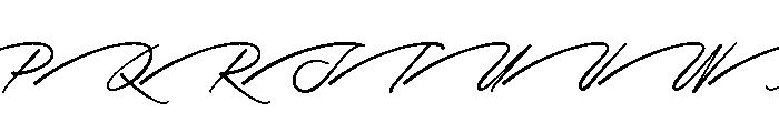 TheodoreHamilton Font UPPERCASE