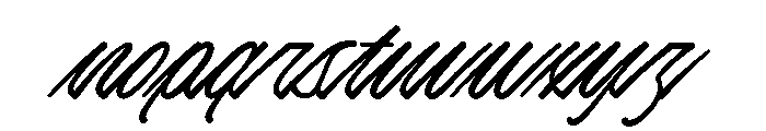 TheodoreHamilton Font LOWERCASE