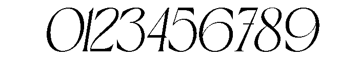 Theravin Oblique Font OTHER CHARS