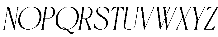 Theravin Oblique Font UPPERCASE