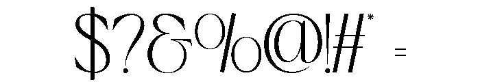 Theravin Regular Font OTHER CHARS