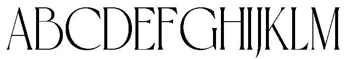 Theravin Regular Font UPPERCASE