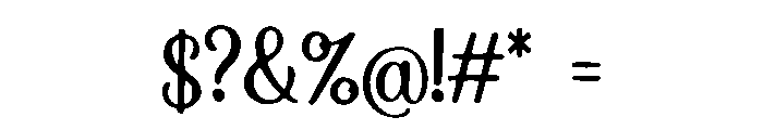 Theremin Font OTHER CHARS