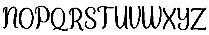 Theremin Font UPPERCASE