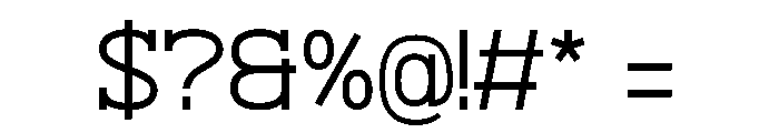 Therodit Font OTHER CHARS