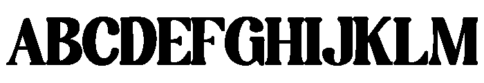Theros Kerrned Regular Font UPPERCASE