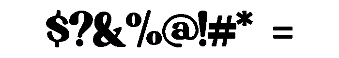 TherosKerrned-Regular Font OTHER CHARS