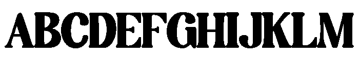 TherosKerrned-Regular Font UPPERCASE