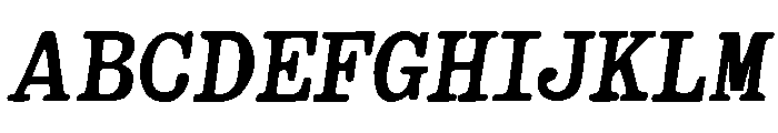 Therry Woggens Bold Italic Font UPPERCASE