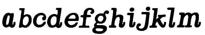Therry Woggens Bold Italic FONT