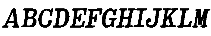 Therry Woggens Bold Oblique Font UPPERCASE