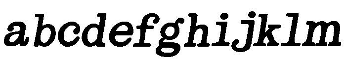 Therry Woggens Bold Oblique FONT