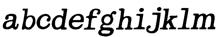 Therry Woggens Oblique FONT