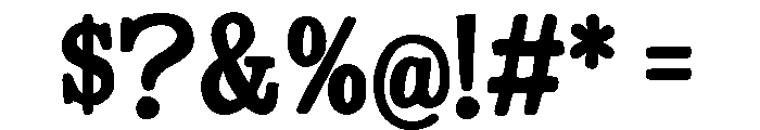 TherryWoggens-Bold Font OTHER CHARS