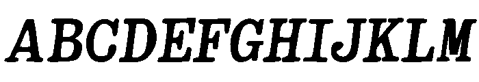 TherryWoggens-BoldItalic Font UPPERCASE