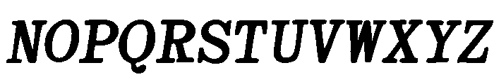 TherryWoggens-BoldItalic Font UPPERCASE