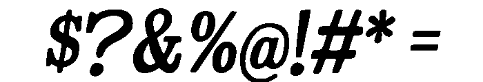 TherryWoggens-Italic Font OTHER CHARS